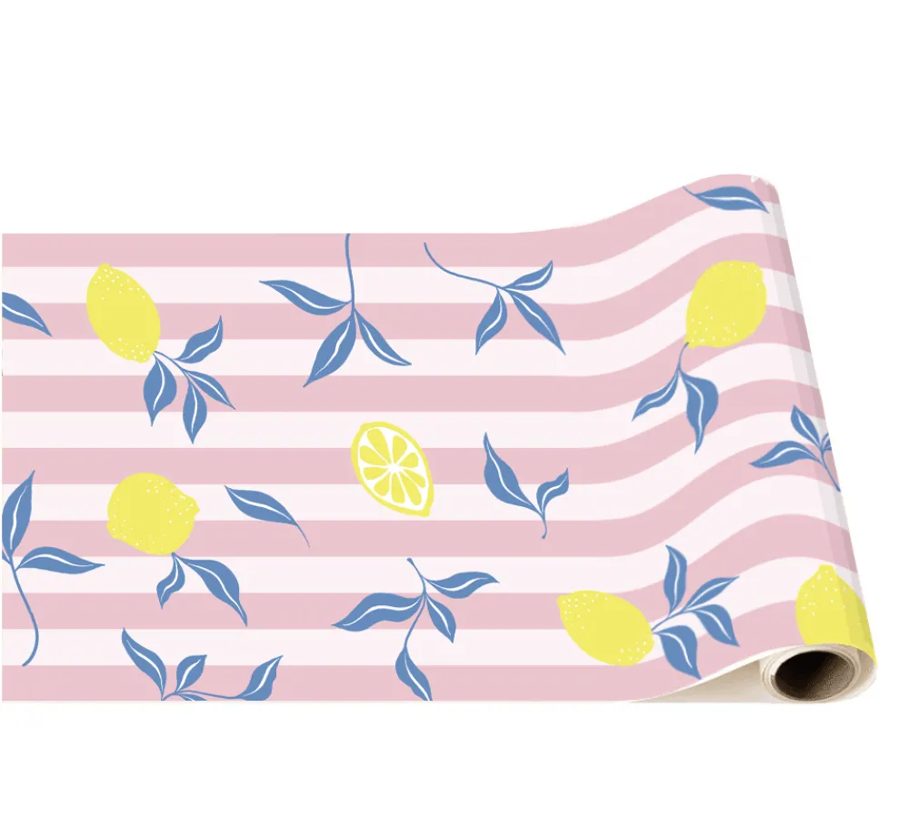 Hot Bonjour Fete Lemon Zest Table Runner