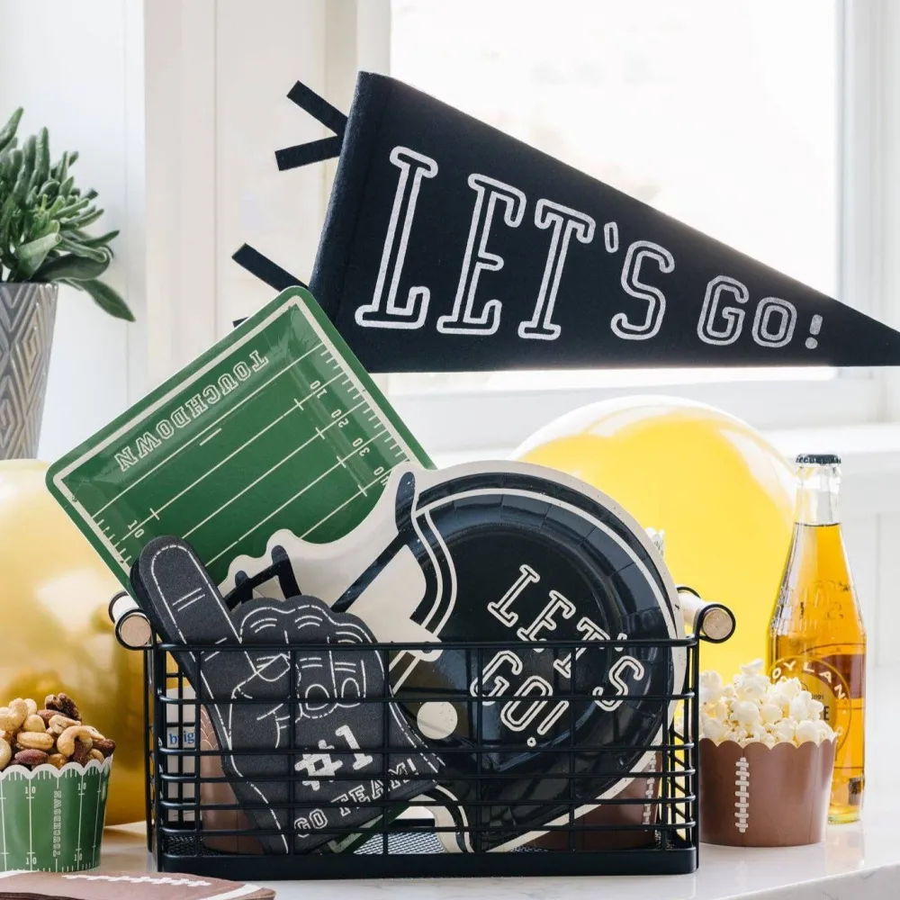 Sale My Mind’s Eye Let's Go! Black Felt Pennant Flag