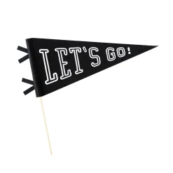 Sale My Mind’s Eye Let's Go! Black Felt Pennant Flag
