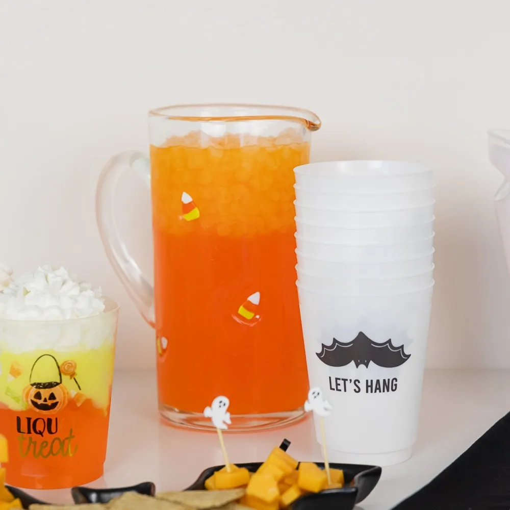 Slant Collections by Creative Brands Let's Hang Frosted Party Cups