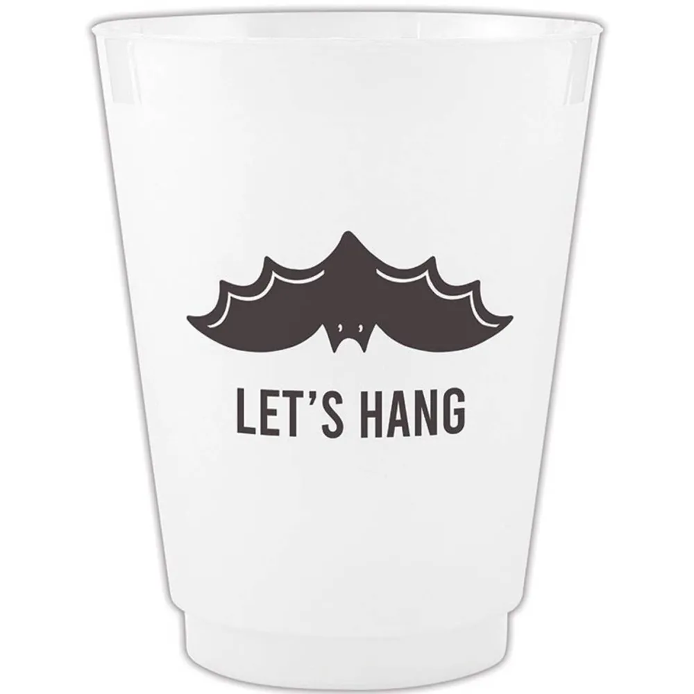 Slant Collections by Creative Brands Let's Hang Frosted Party Cups