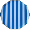 Online Bonjour Fete Light & Dark Blue Signature Cabana Stripe Large Plates