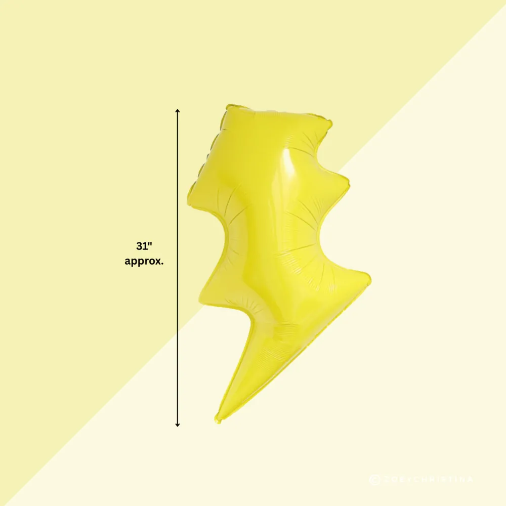 Clearance Zoey Christina Lightning Bolt Foil Balloon