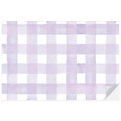 Sale Cami Monet Lilac Gingham Paper Placemats