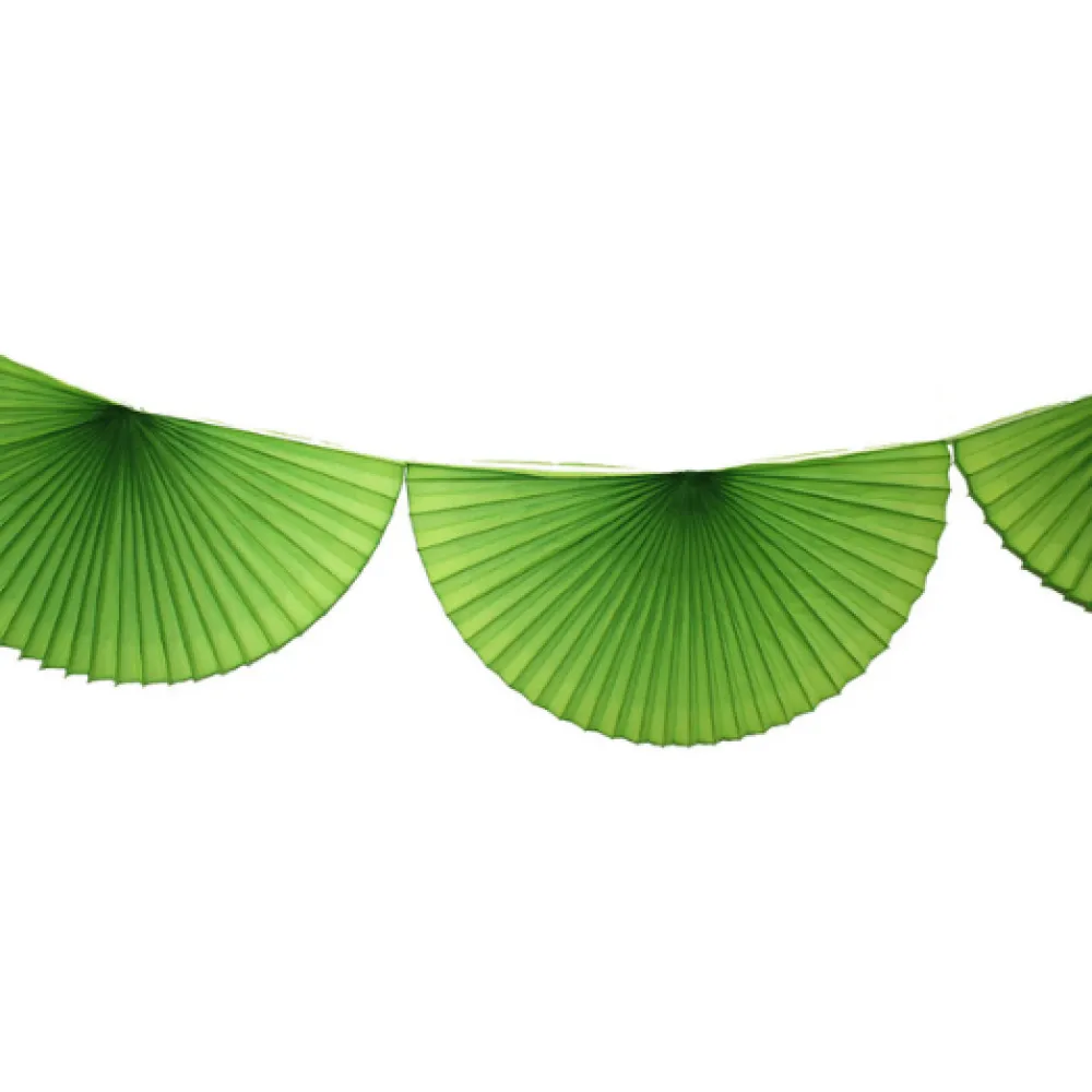 Best Devra Party Lime Green Bunting Fan Garland