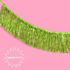 Discount xo, Fetti Lime Green Fringe Banner