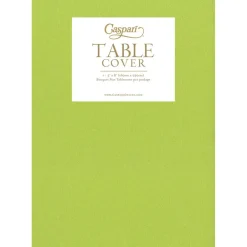 Caspari Lime Green Linen Like Table Cover