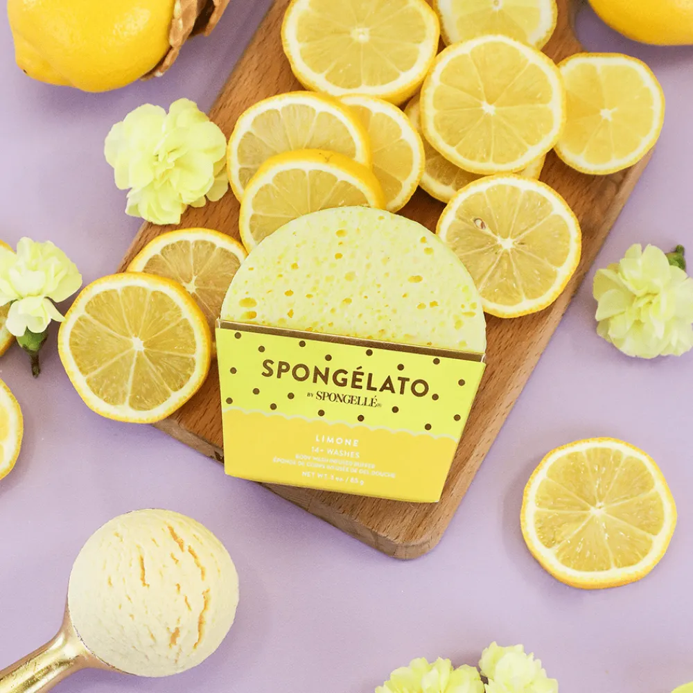 Spongellé Limone Shower Buffer Sponge