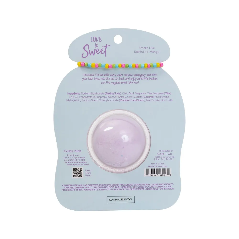 Cait + Co Love Friendship Bracelet Bath Bomb