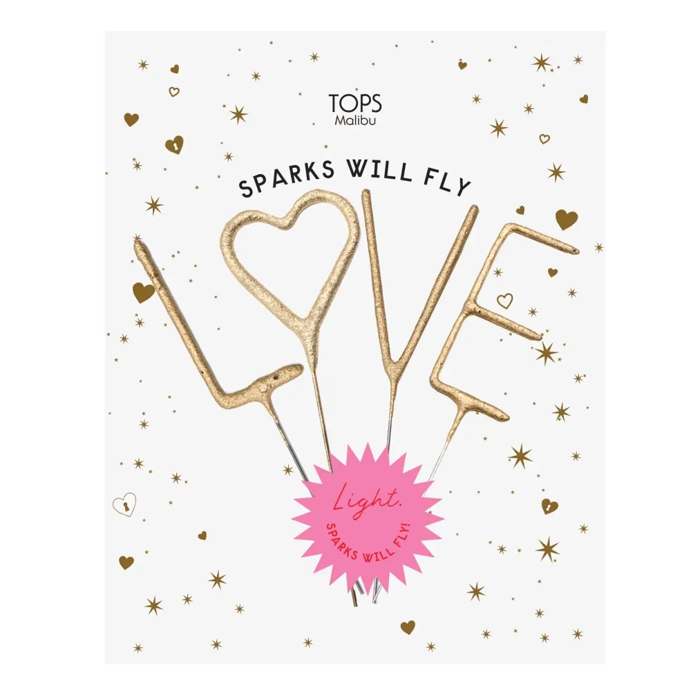 Clearance TOPS Malibu Love Sparkler Card