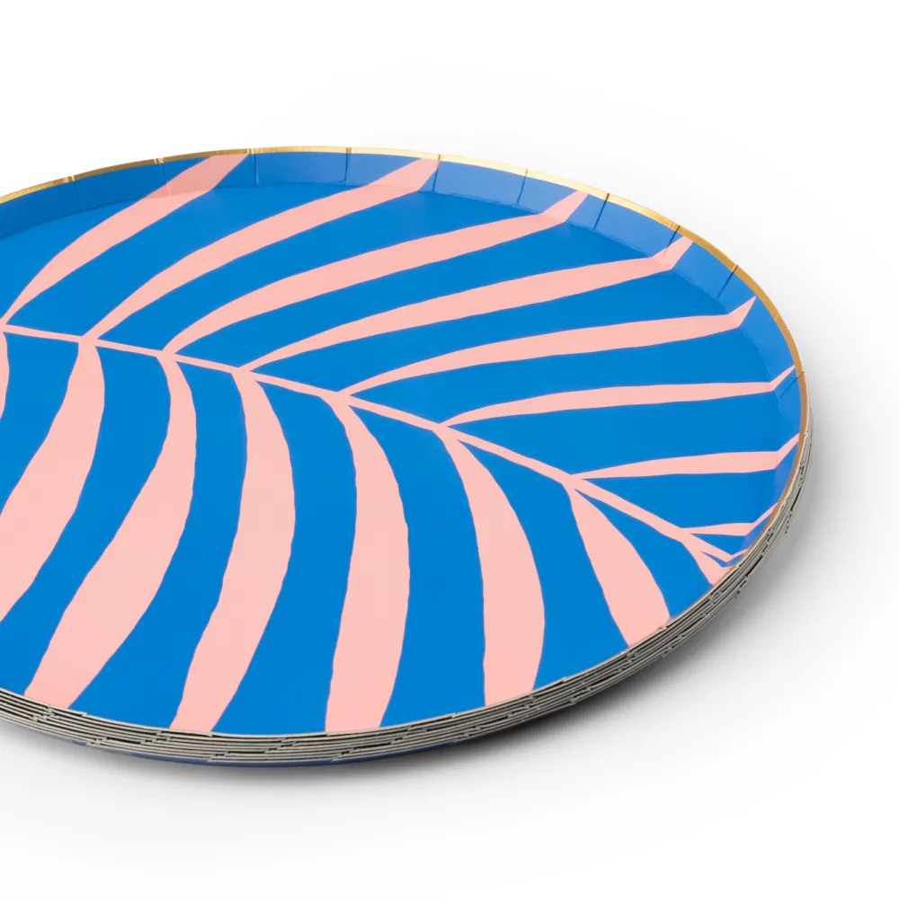 Sale Bonjour Fete Luau Palm Large Plates