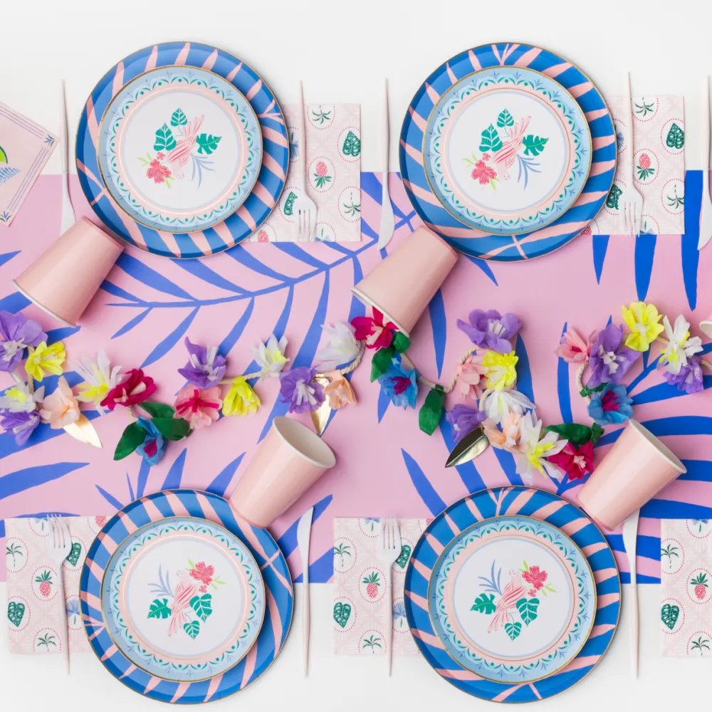 Sale Bonjour Fete Luau Palm Large Plates