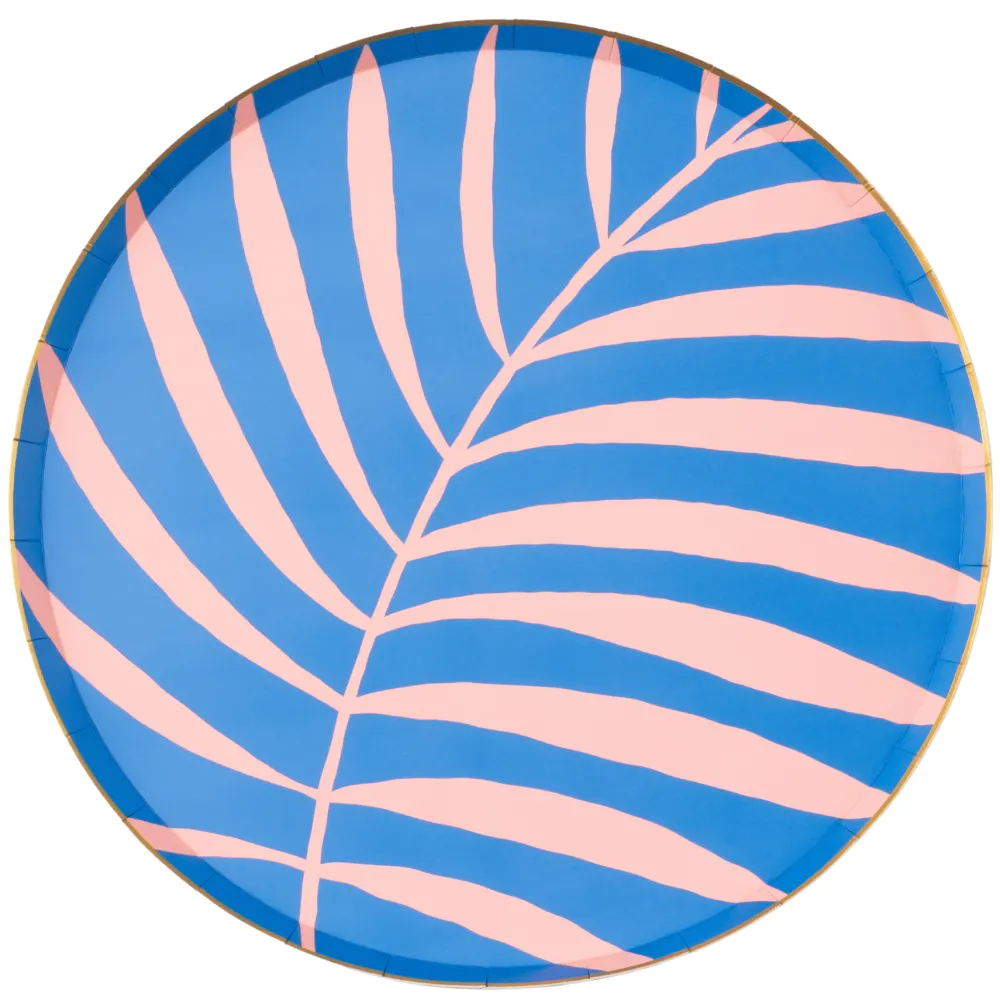 Sale Bonjour Fete Luau Palm Large Plates