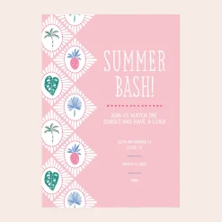Outlet Bonjour Fete Luau Tropical Icon Digital Party Invitation Download