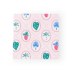 New Bonjour Fete Luau Tropical Icon Large Napkins