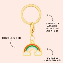 The Foggy Dog Lucky Rainbow Collar Charm Set