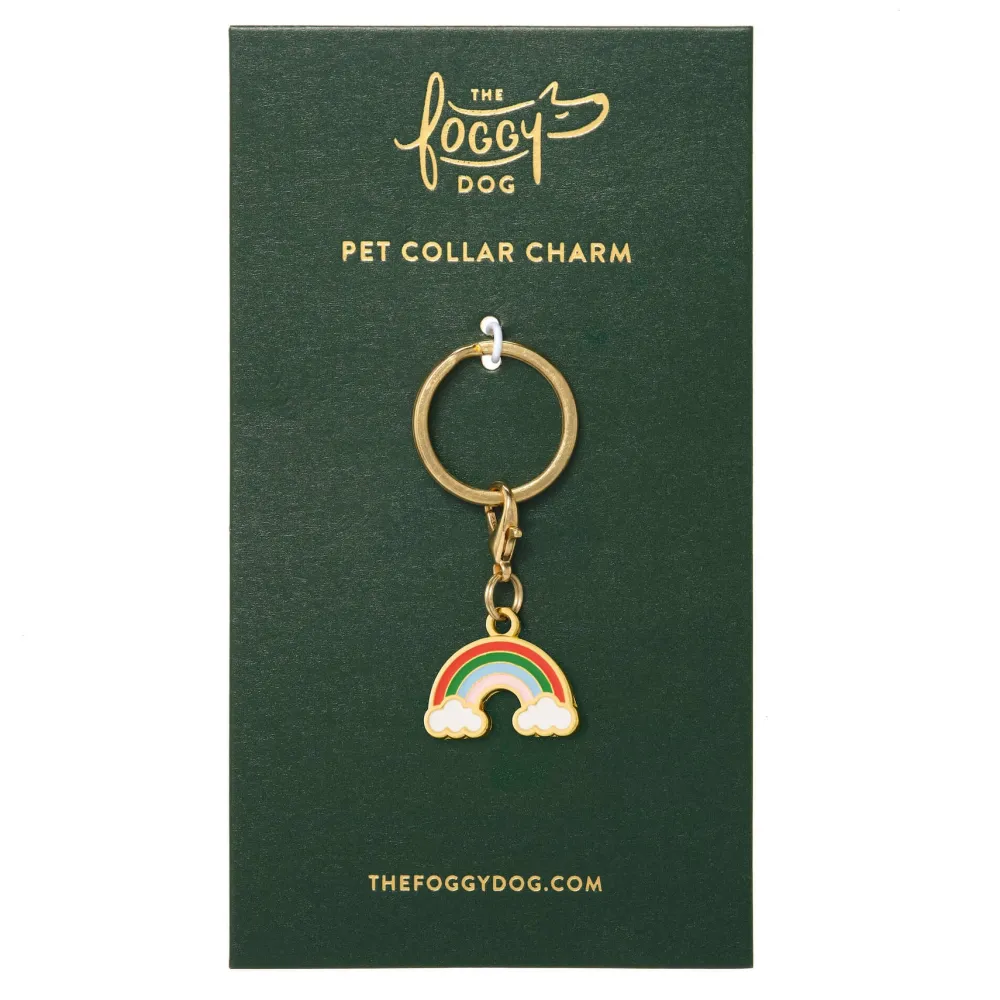 The Foggy Dog Lucky Rainbow Collar Charm Set
