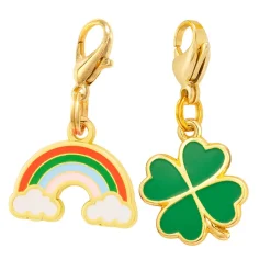 The Foggy Dog Lucky Rainbow Collar Charm Set