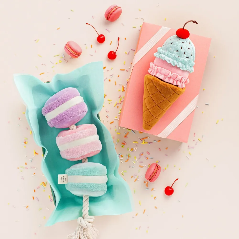 New The Foggy Dog Macarons Interactive Snuffle Dog Toy