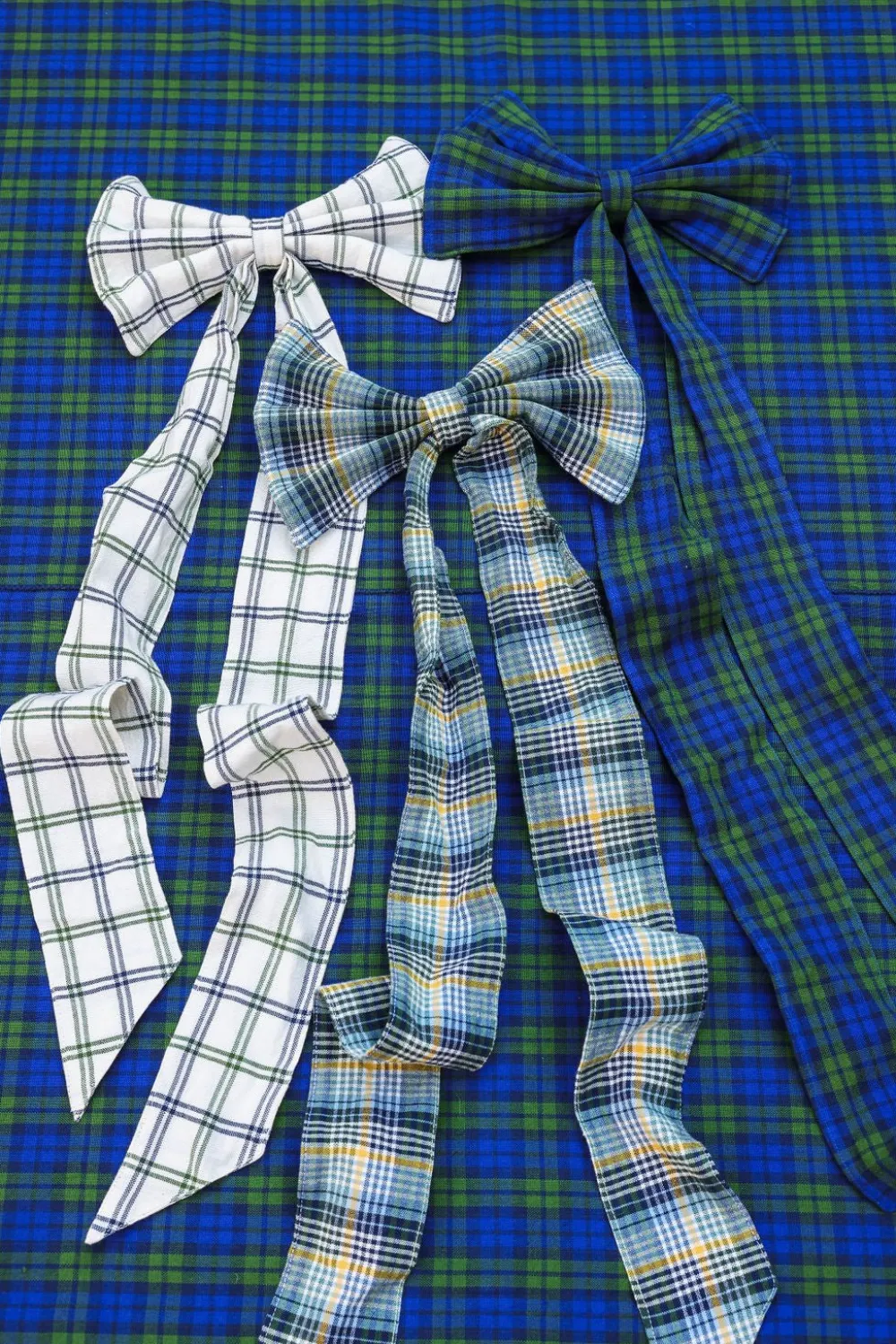 Best Heather Taylor Home Maine Plaid Multicolor Fabric Bow