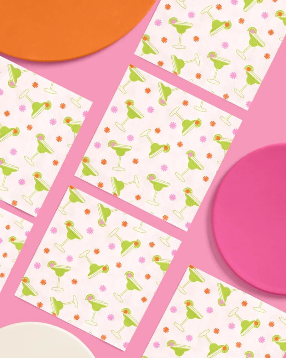 Clearance xo, Fetti Margarita Napkins - 25 paper napkins