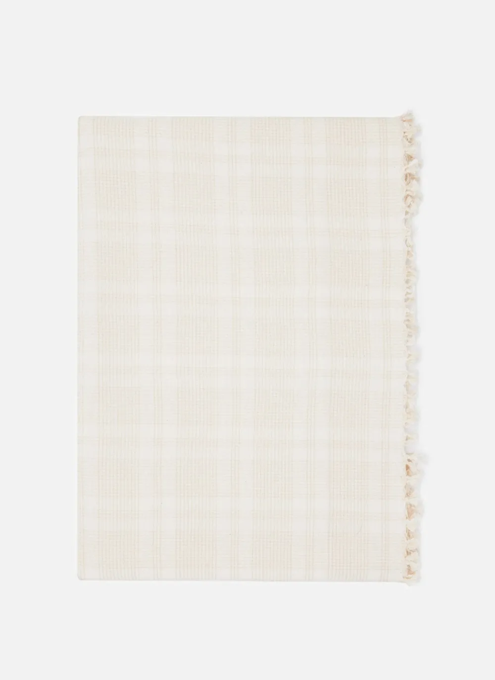 Clearance Heather Taylor Home Marianne Plaid Cream Tablecloth