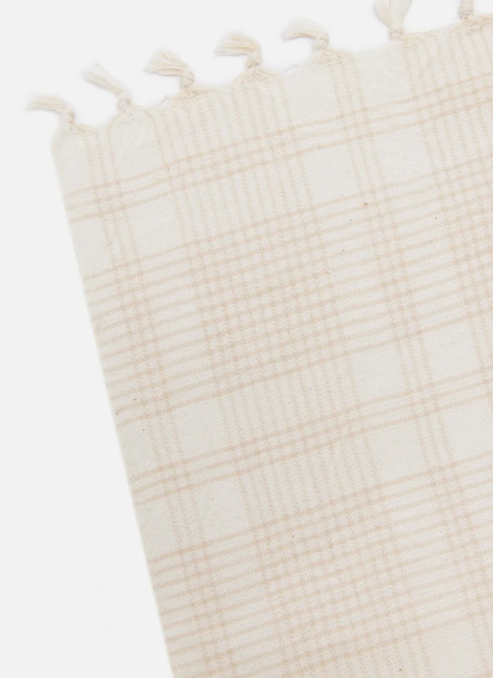 Clearance Heather Taylor Home Marianne Plaid Cream Tablecloth