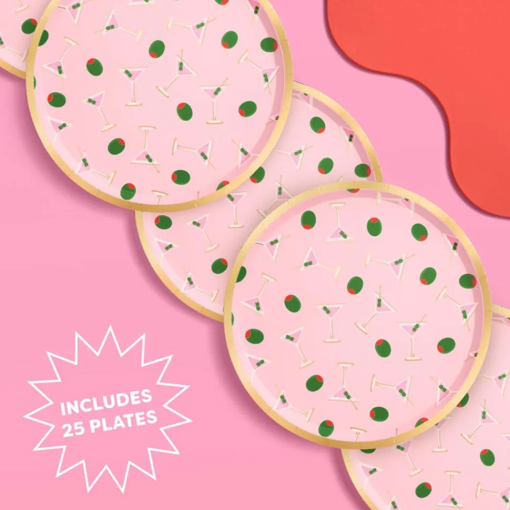 Best xo, Fetti Martini Party Plates