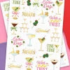 Online xo, Fetti Martini Temporary Tattoos
