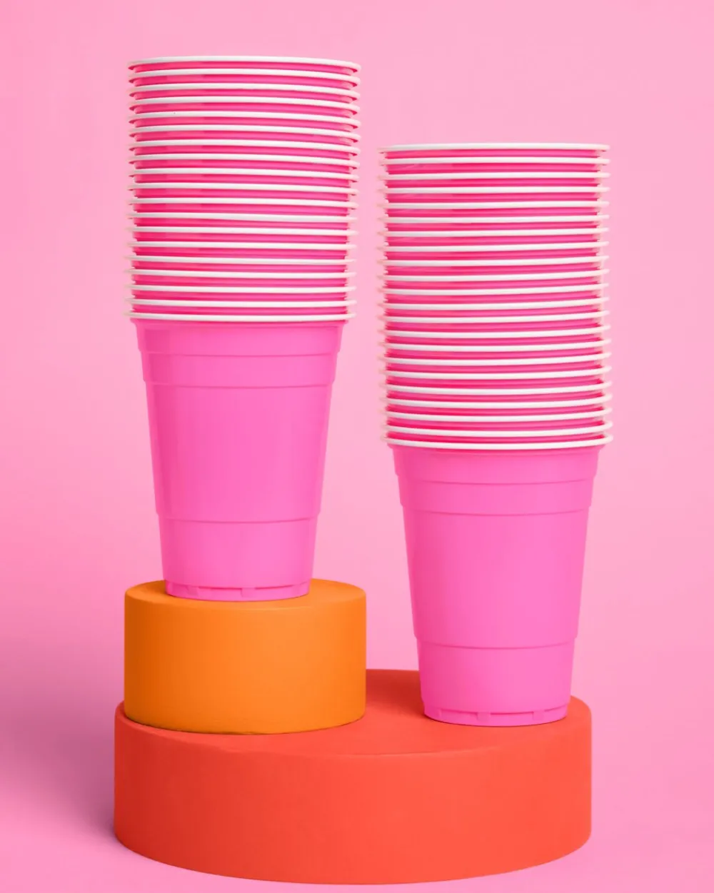 Outlet xo, Fetti Matte Pink Plastic Cups