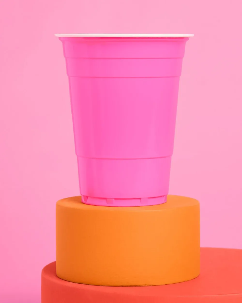 Outlet xo, Fetti Matte Pink Plastic Cups