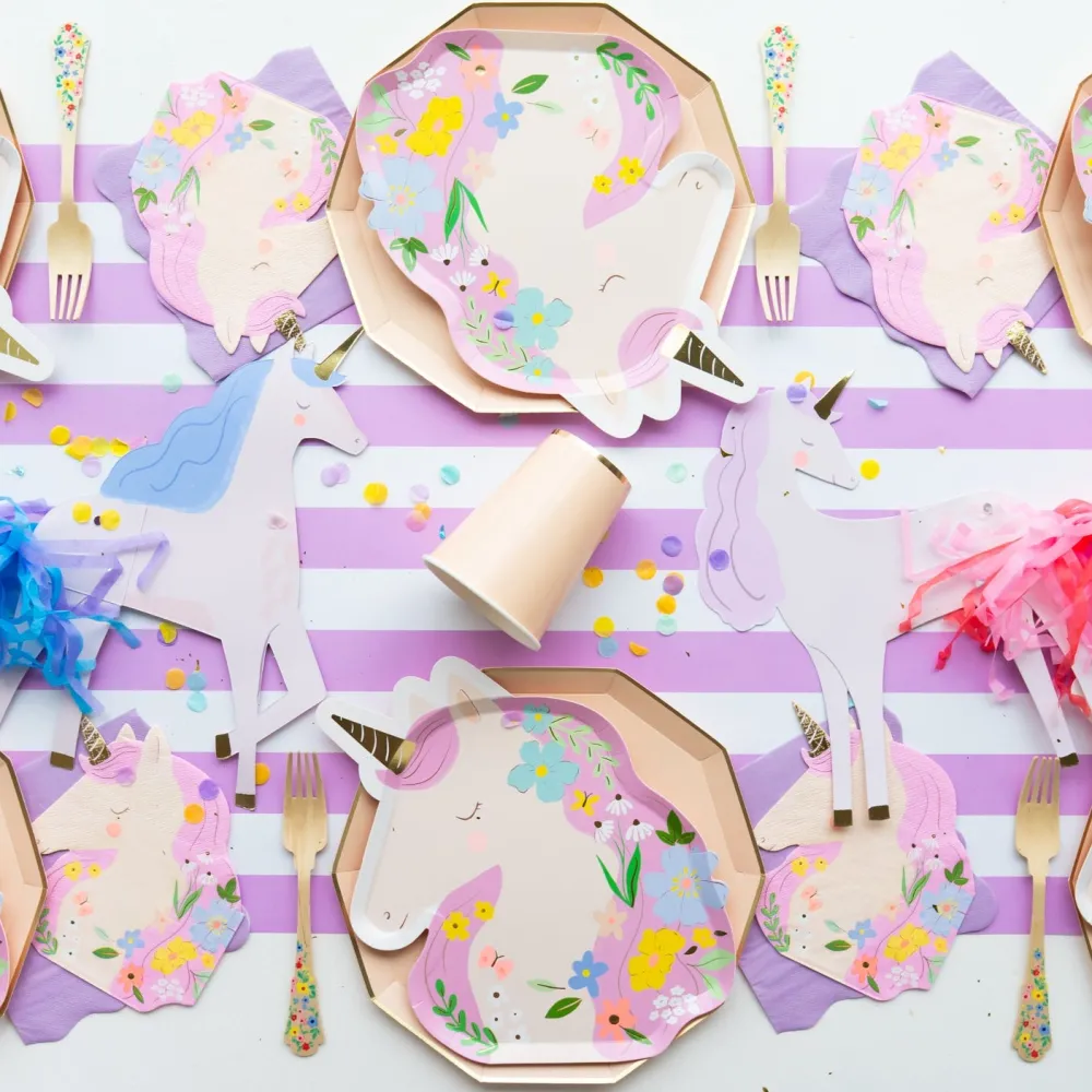 Sale Meri Meri Meadow Unicorn Shaped Napkins