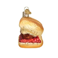 Outlet Old World Christmas Meatball Sandwich Ornament