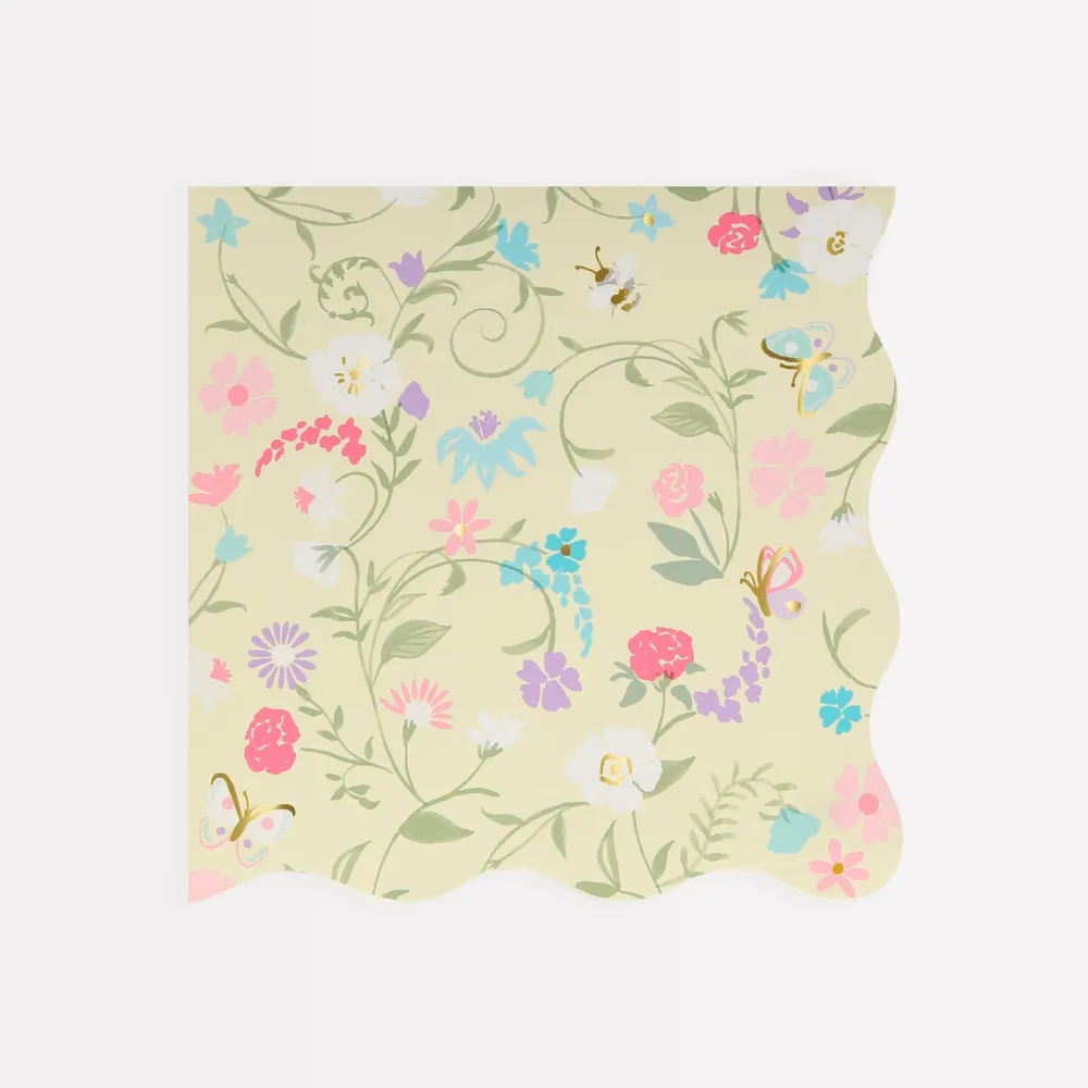 Clearance Meri Meri X Laduree Paris Floral Small Napkins