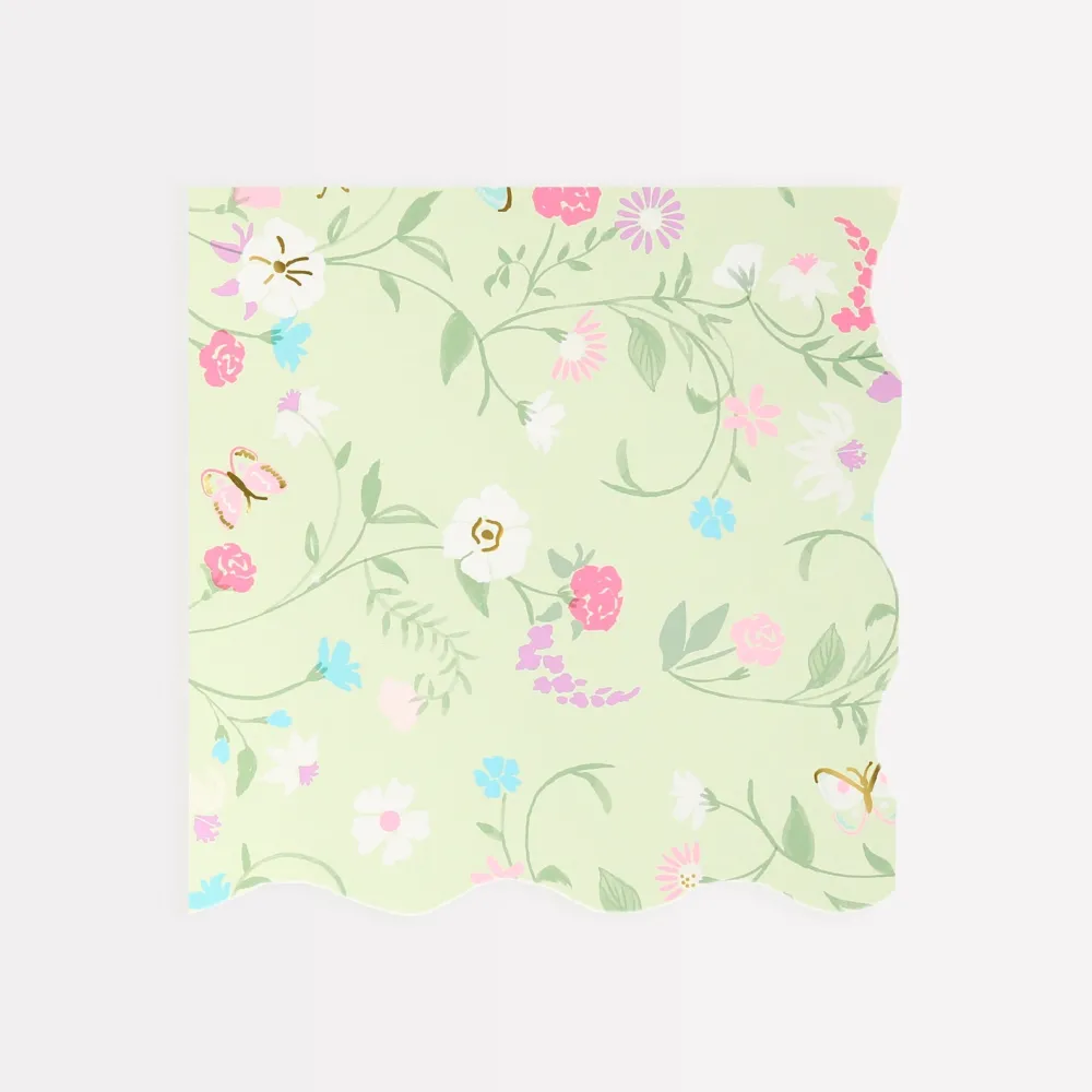 Clearance Meri Meri X Laduree Paris Floral Small Napkins