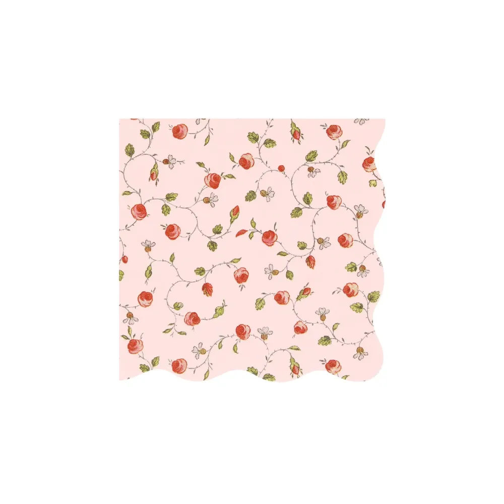 Meri Meri X Laduree Paris Rose Bud Napkins