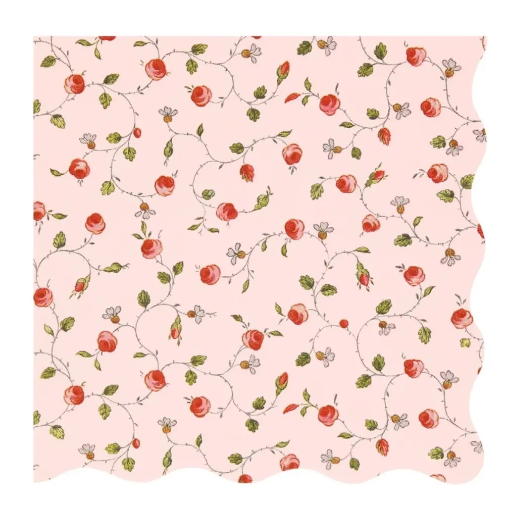 Meri Meri X Laduree Paris Rose Bud Napkins