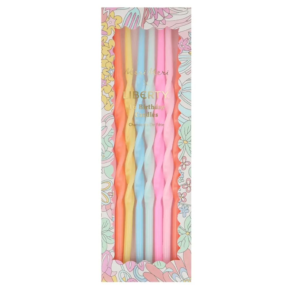 Hot Meri Meri X Liberty Rainbow Garden Party Candles