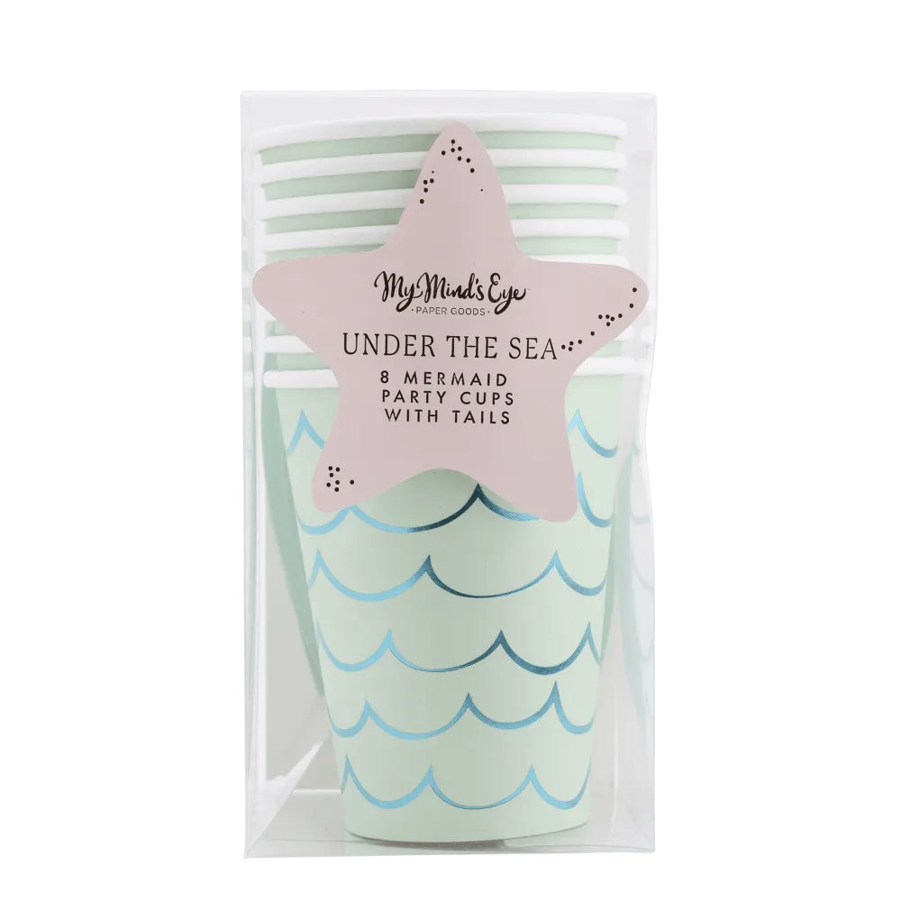 New My Mind’s Eye Mermaid Tail Party Cups