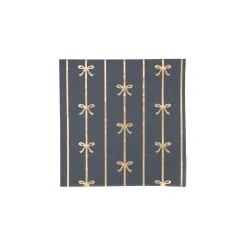 Bonjour Fete Midnight Blue Signature Bow Small Napkins