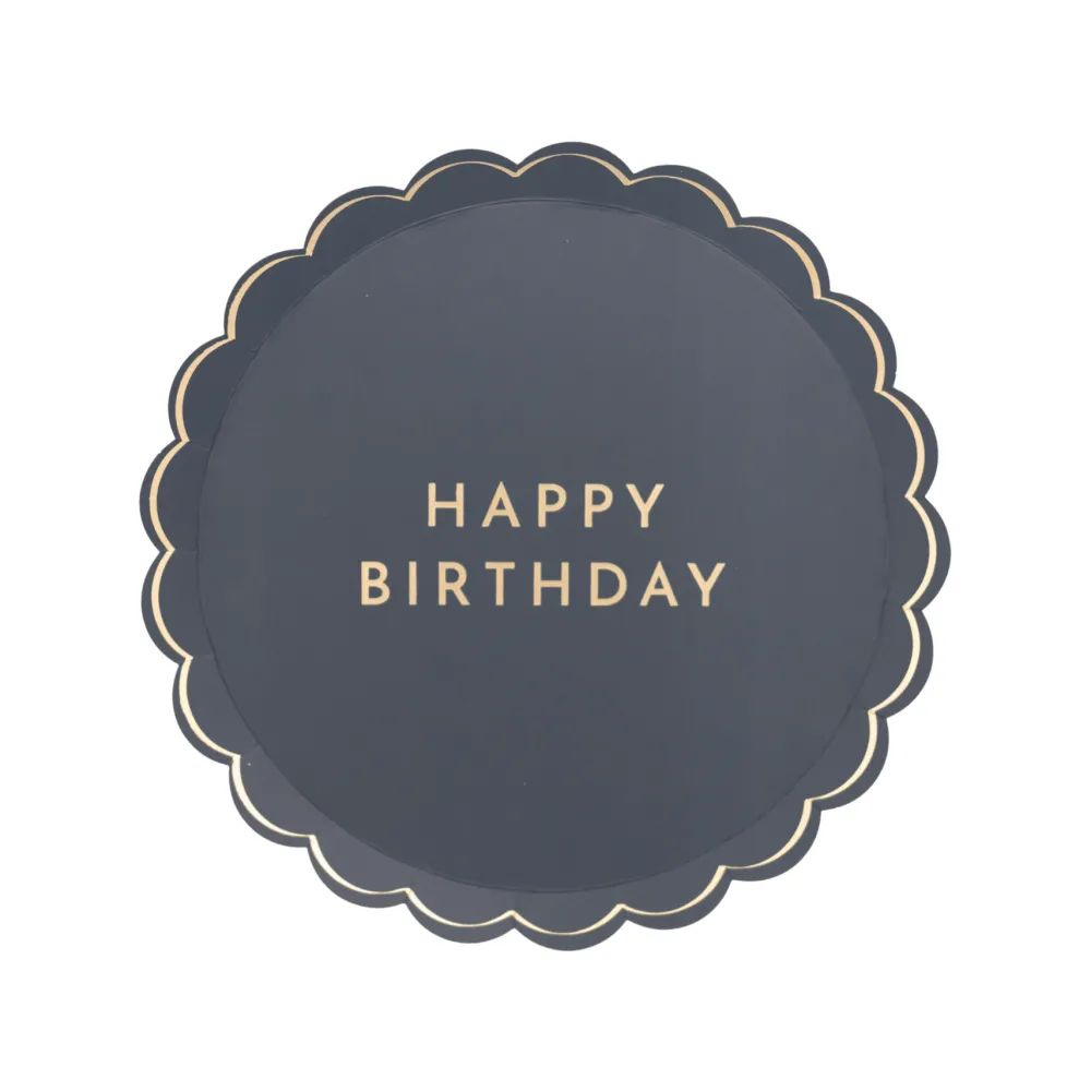 Best Bonjour Fete Midnight Blue Signature Happy Birthday Small Plates