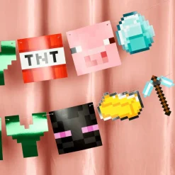 New xo, Fetti Minecraft Happy Birthday Banner