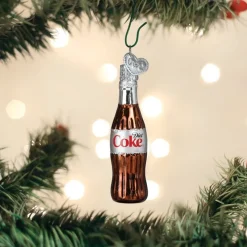 Clearance Old World Christmas Mini Diet Coke® Bottle Ornament