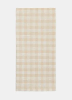 Hot Heather Taylor Home Mini Gingham Cream Napkins
