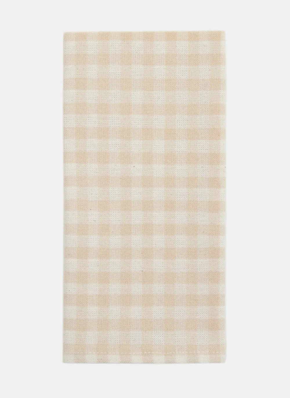 Hot Heather Taylor Home Mini Gingham Cream Napkins