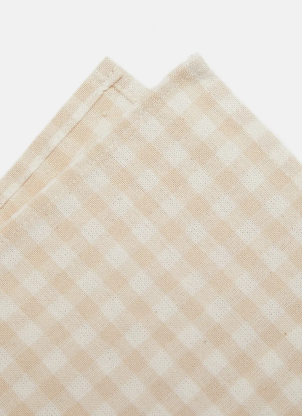 Hot Heather Taylor Home Mini Gingham Cream Napkins