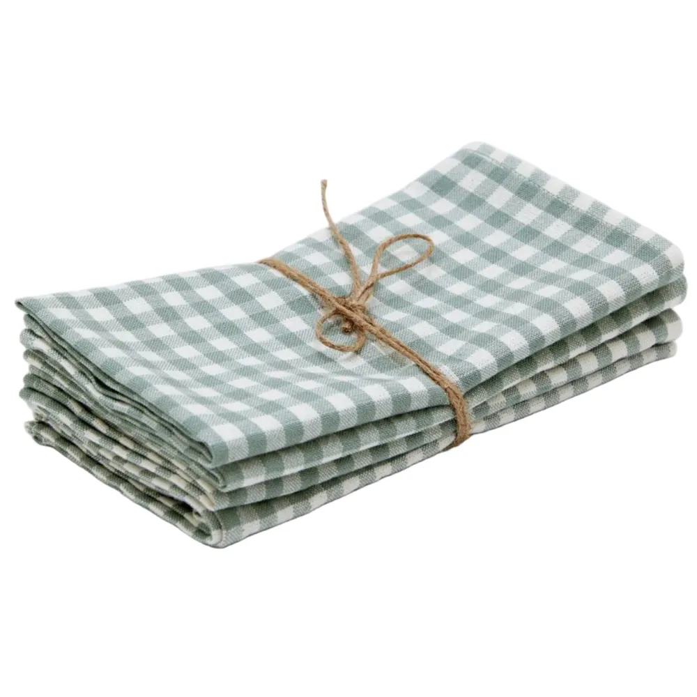 Discount Heather Taylor Home Mini Gingham Sage Napkins