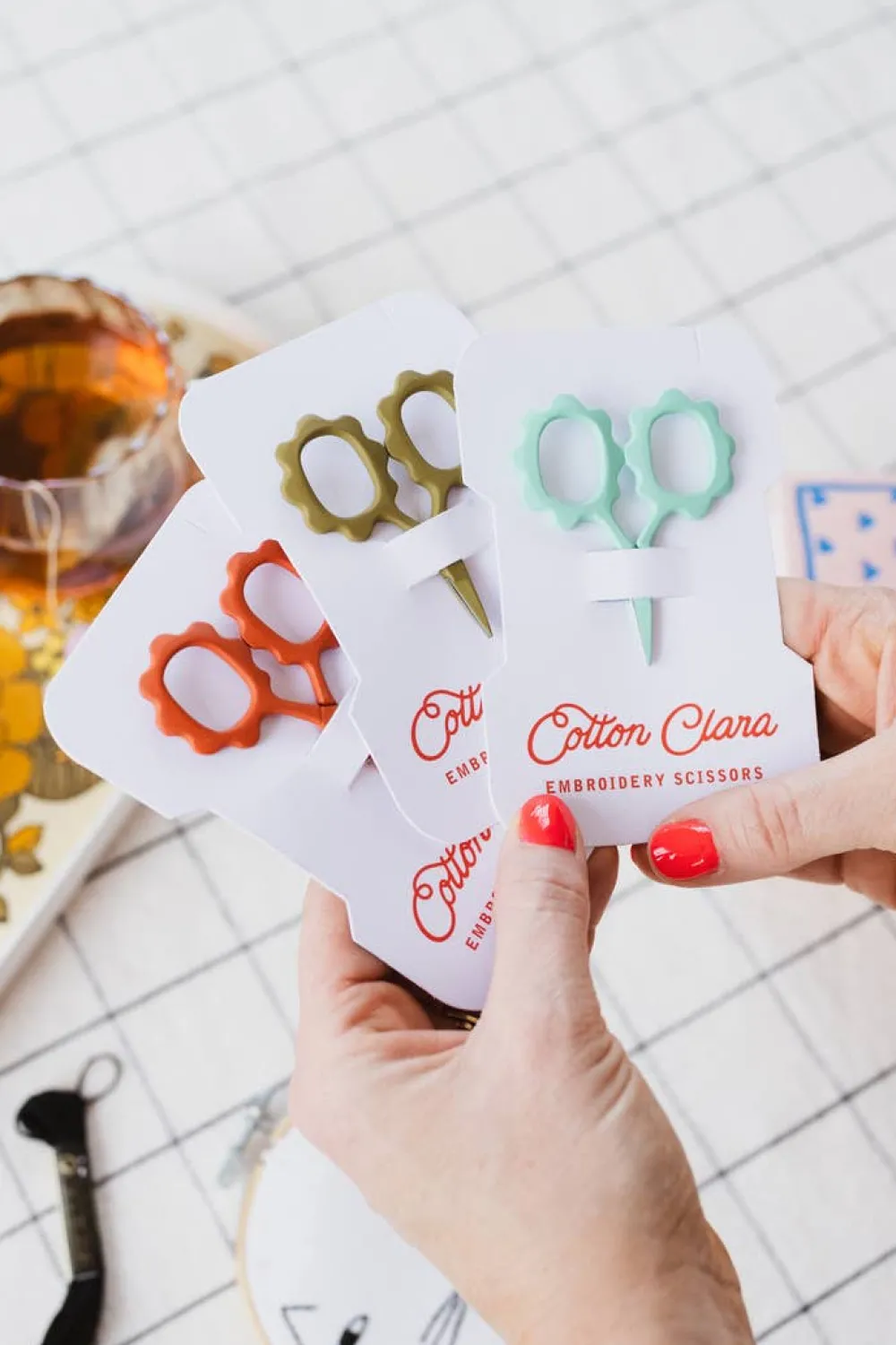 Discount Cotton Clara Craft Kits & Supplies Mini Sunflower Embroidery Scissors
