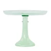Estelle Colored Glass Mint Green Glass Cake Stand