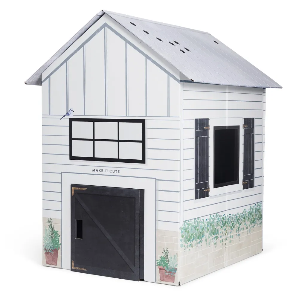 Clearance Make It Cute, LLC Modern Farmhouse Playhouse